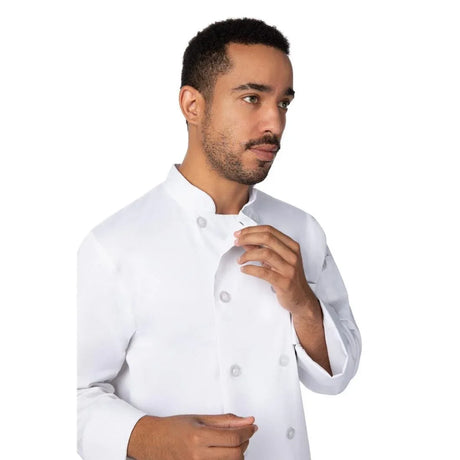 BA046-XXL Chef Works Le Mans Recycled Chef Jacket White XXL - JD Catering Equipment Solutions Ltd