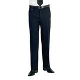 BA052-44 Brook Taverner Mens Short Leg Mars Black Waiting Trousers Size 44" - JD Catering Equipment Solutions Ltd