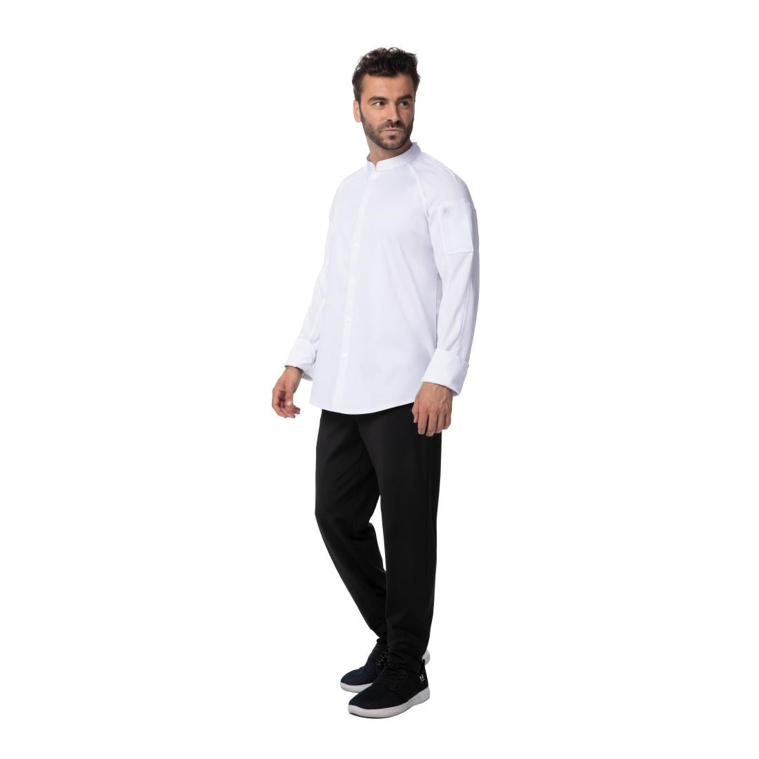 BA071-M Chef Works Tulum Sustainable Chef Jacket White M