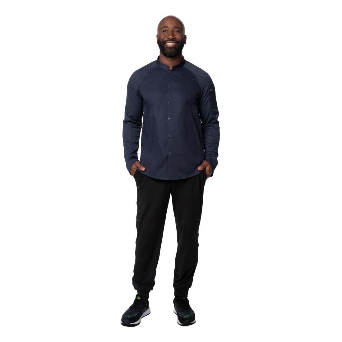 BA073-S Chef Works Tulum Sustainable Chef Jacket Grey S