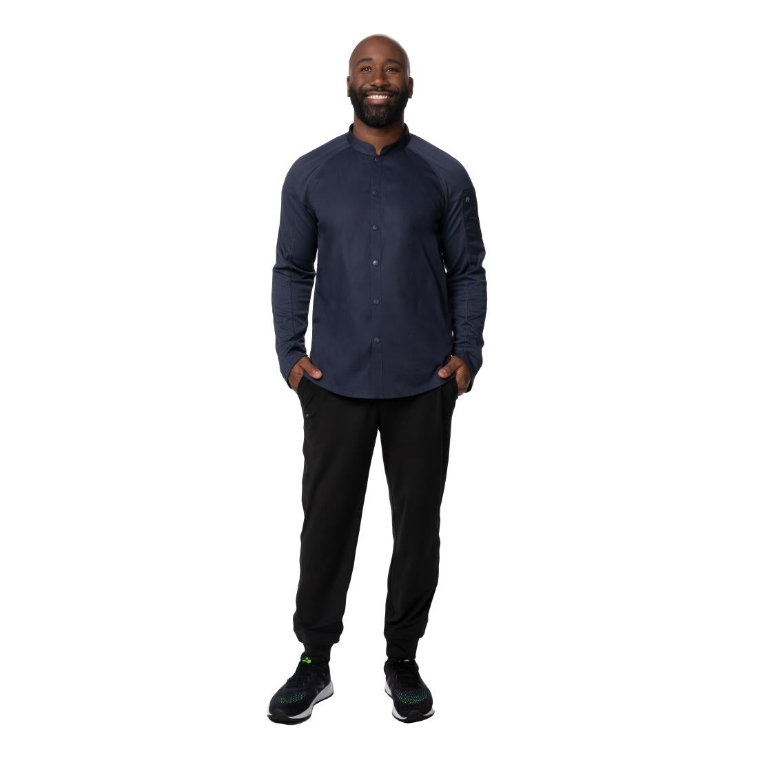 BA073-2XL Chef Works Tulum Sustainable Chef Jacket Grey 2XL