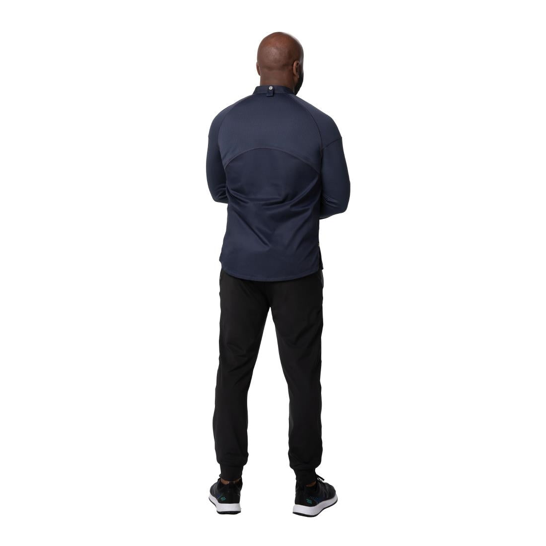 BA073-S Chef Works Tulum Sustainable Chef Jacket Grey S