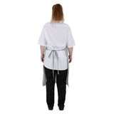 Whites Butchers Stripe Bib Apron Grey/White