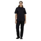 BA115-L Southside Harlem Short Sleeve Chef Jacket Black Size L