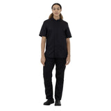 BA115-S Southside Harlem Short Sleeve Chef Jacket Black Size S