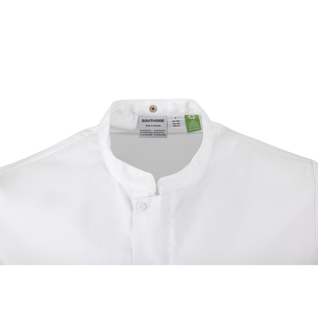 BA116-M Southside Harlem Chefs Jacket White Short Sleeve Mesh Size M