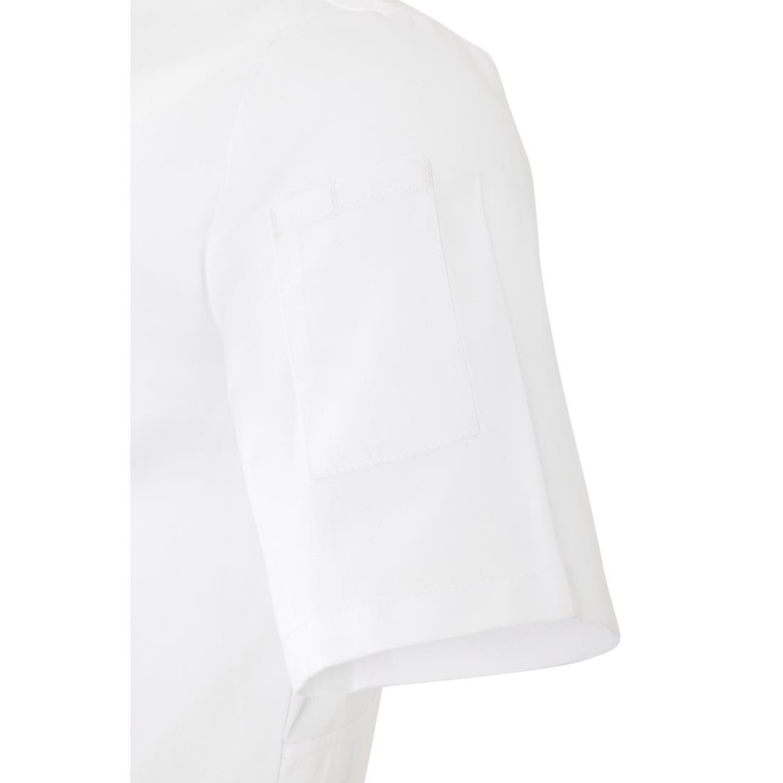 BA116-S Southside Harlem Chefs Jacket White Short Sleeve Mesh Size S
