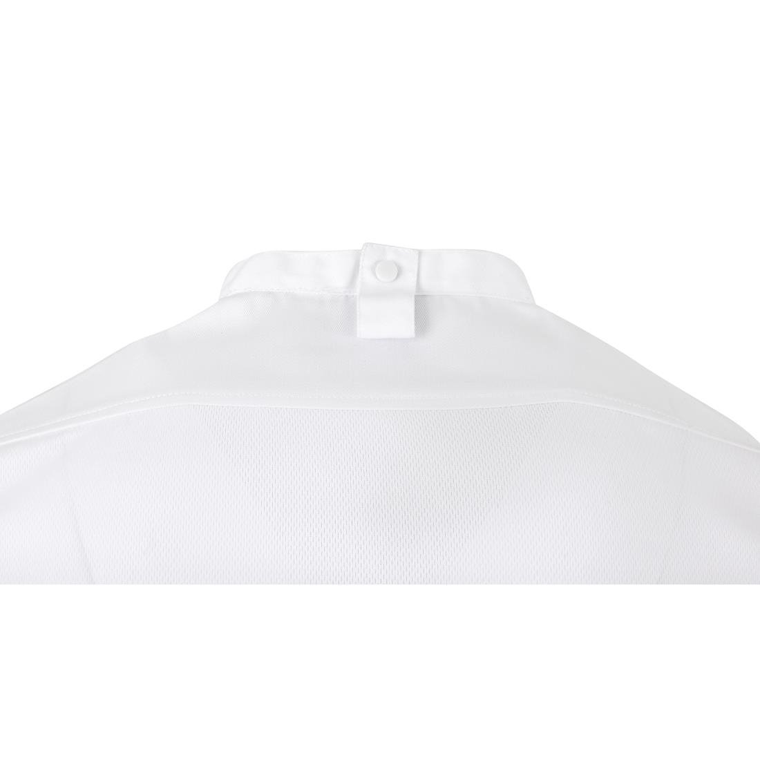 BA116-XL Southside Harlem Chefs Jacket White Short Sleeve Mesh Size XL