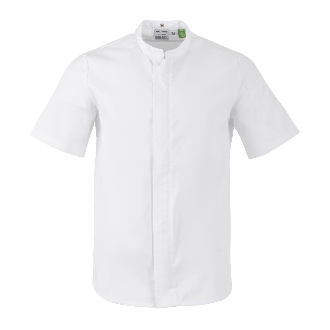 BA116-M Southside Harlem Chefs Jacket White Short Sleeve Mesh Size M