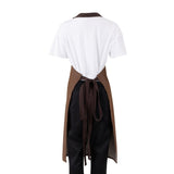 BA119 Southside Bib Apron Denim Tan (Brown Ties) - 700x1000mm