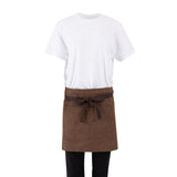 BA121 Southside Waist Apron Denim Tan (Brown Ties) - 700x430mm