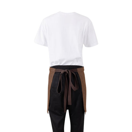 BA121 Southside Waist Apron Denim Tan (Brown Ties) - 700x430mm