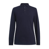 BA142-XL Brook Taverner Frederick Mens Long Sleeve Polo Shirt Navy Size XL