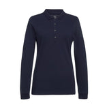 BA143-S Brook Taverner Anna Womens Long Sleeve Polo Shirt Navy Size S