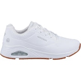 BA155-40 Skechers Womens UNO Slip Resistant Trainers 41 White