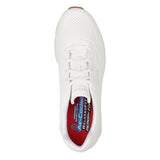 BA156-44 Skechers Mens UNO Slip Resistant Trainers 45 White