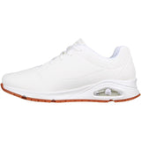 BA156-41 Skechers Mens UNO Slip Resistant Trainers 41 White