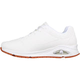 BA156-42 Skechers Mens UNO Slip Resistant Trainers 42 White