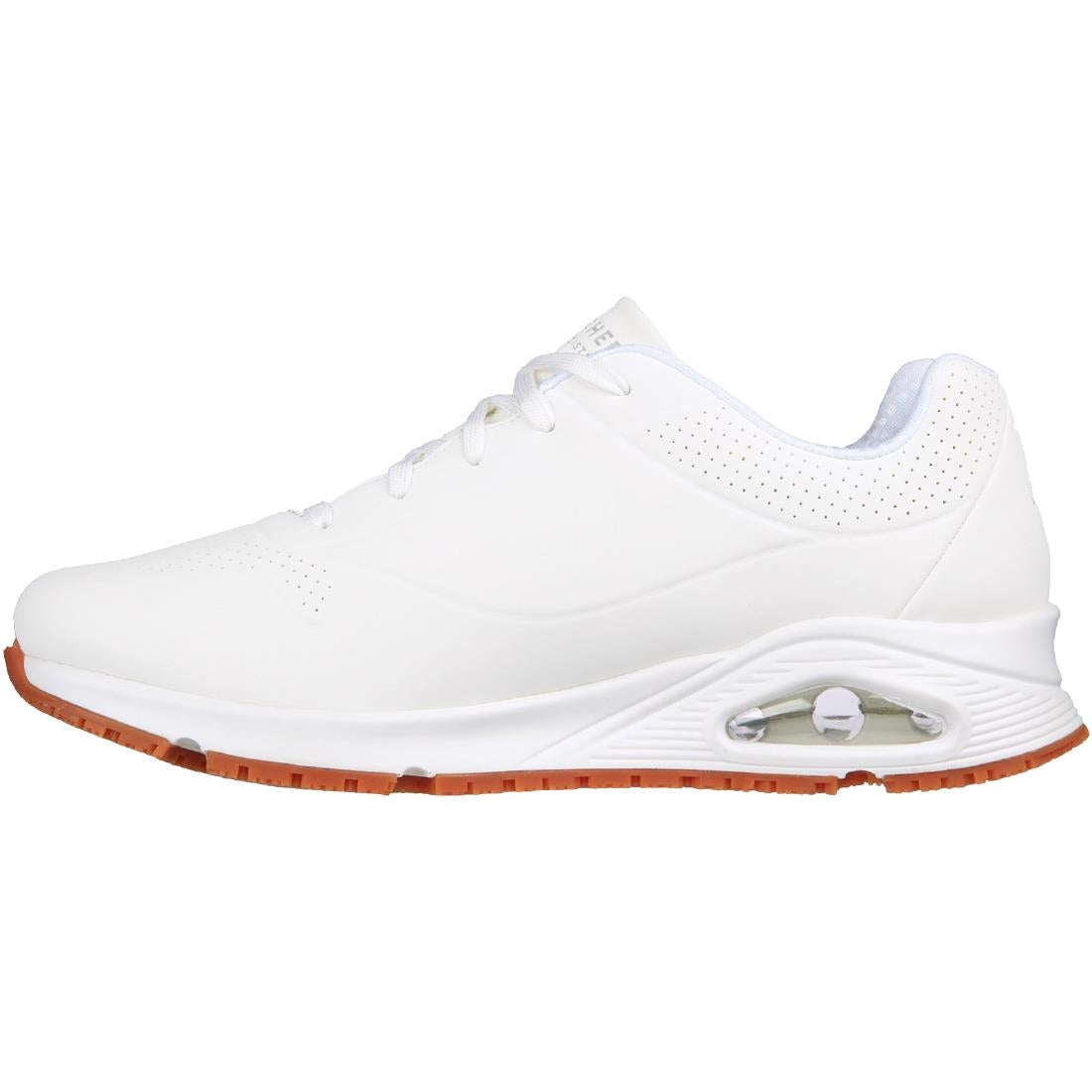 BA156-41 Skechers Mens UNO Slip Resistant Trainers 41 White