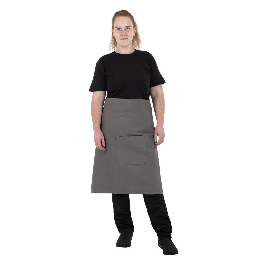 BA164 Southside Cotton Canvas Bistro Apron Khaki