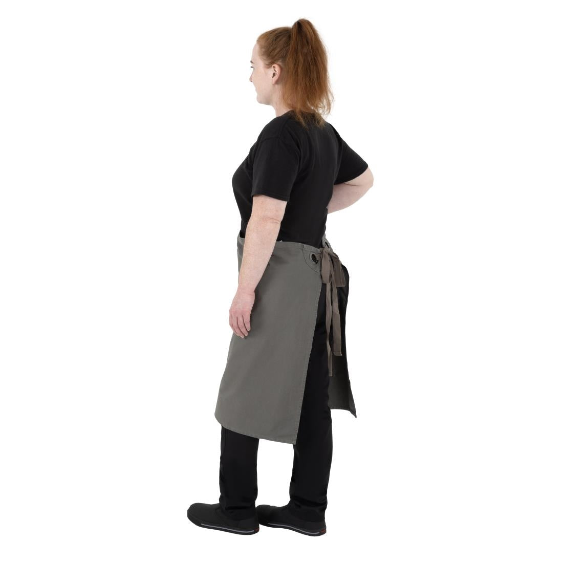 BA164 Southside Cotton Canvas Bistro Apron Khaki