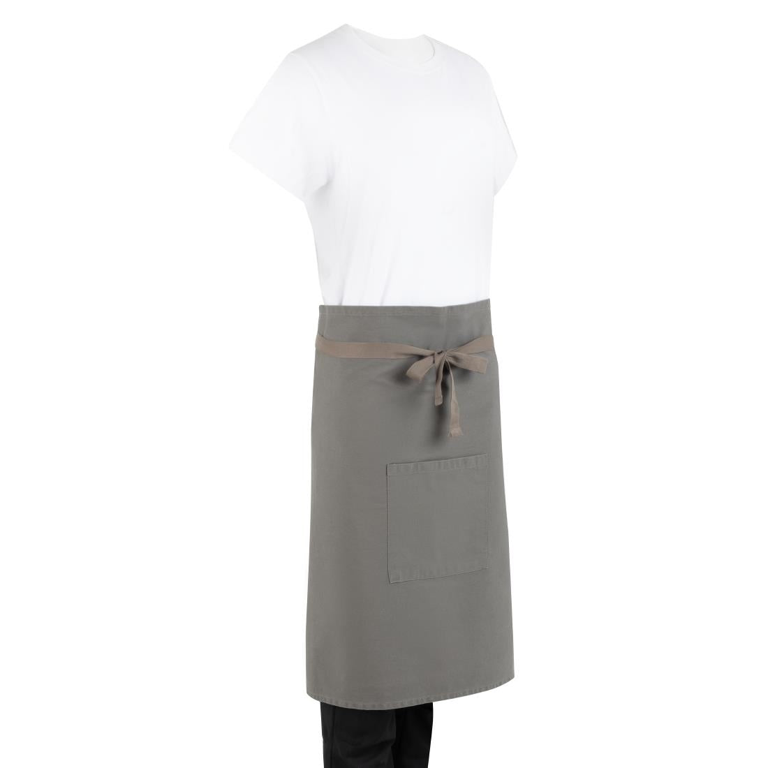 BA164 Southside Cotton Canvas Bistro Apron Khaki