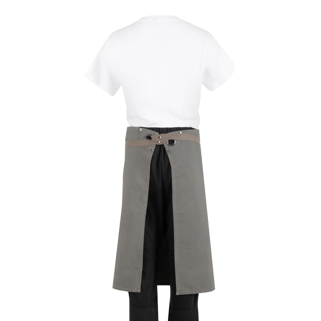 BA164 Southside Cotton Canvas Bistro Apron Khaki