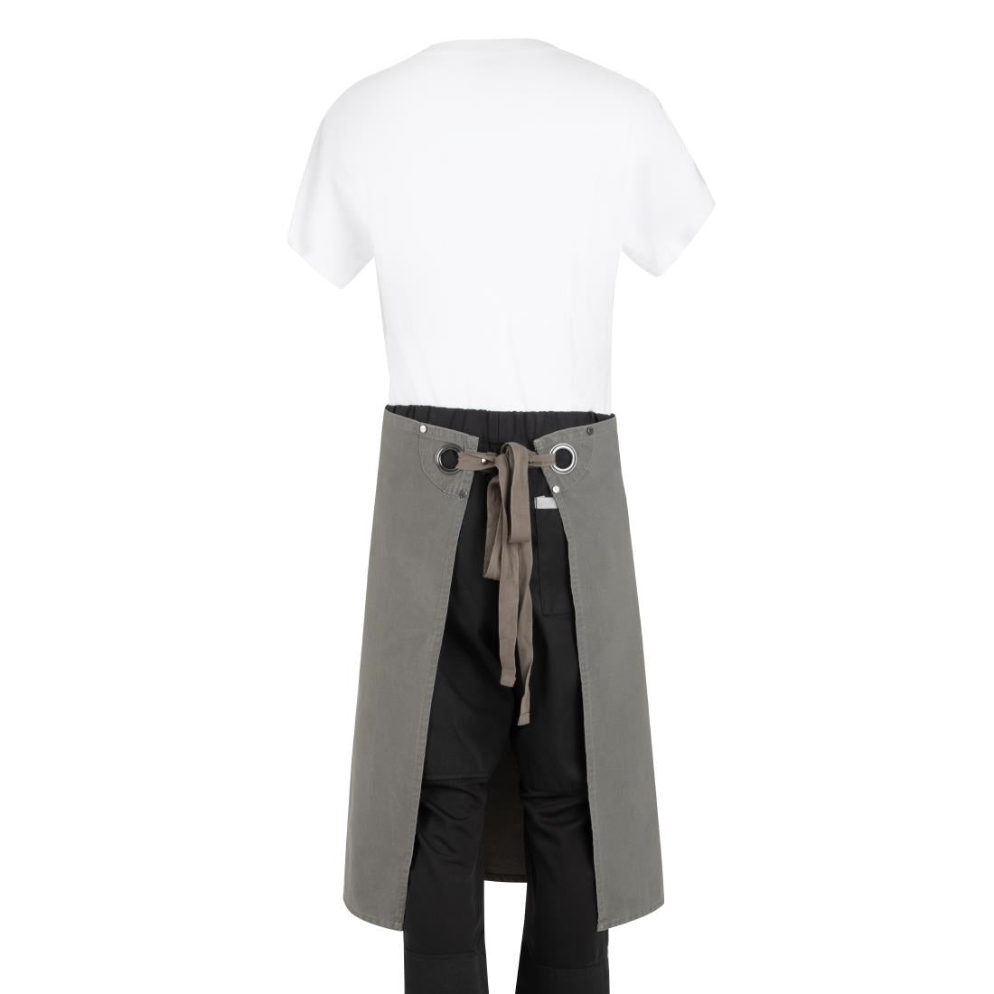 BA164 Southside Cotton Canvas Bistro Apron Khaki