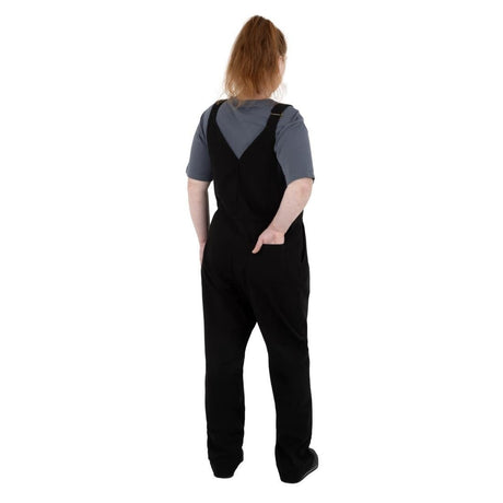 BA172-S Southside Bib & Brace Cotton Canvas Dungarees Cotton Black S