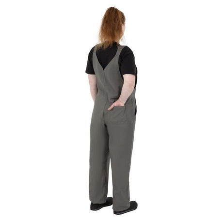 BA173-S Southside Bib & Brace Cotton Canvas Dungarees Khaki Black S