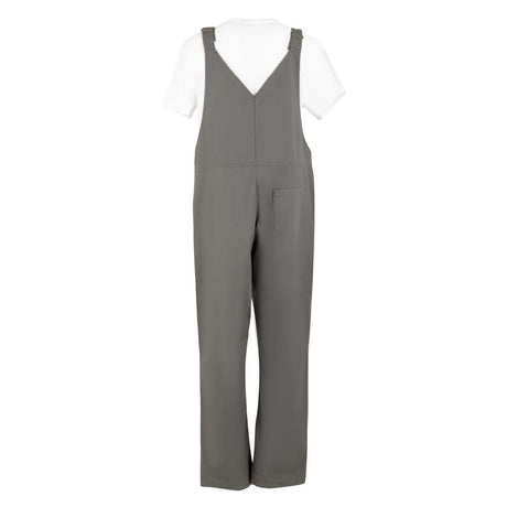 BA173-M Southside Bib & Brace Cotton Canvas Dungarees Khaki Black M