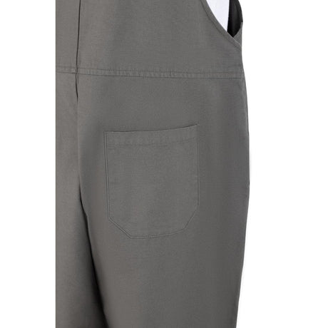 BA173-S Southside Bib & Brace Cotton Canvas Dungarees Khaki Black S