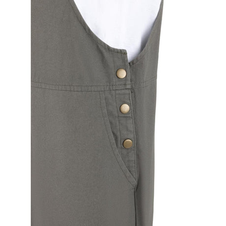 BA173-XL Southside Bib & Brace Cotton Canvas Dungarees Khaki Black XL