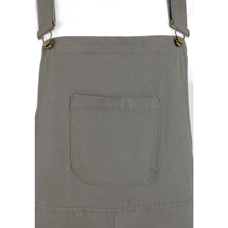 BA173-M Southside Bib & Brace Cotton Canvas Dungarees Khaki Black M