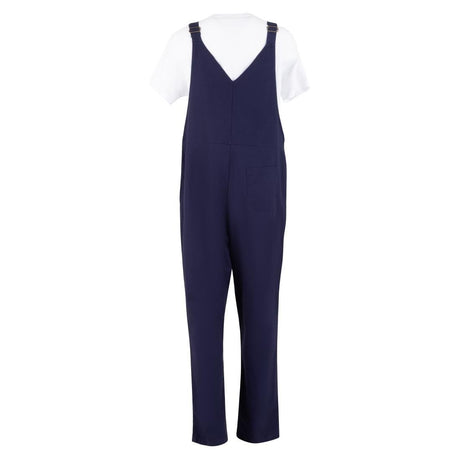 BA174-M Southside Bib & Brace Cotton Canvas Dungarees Navy M