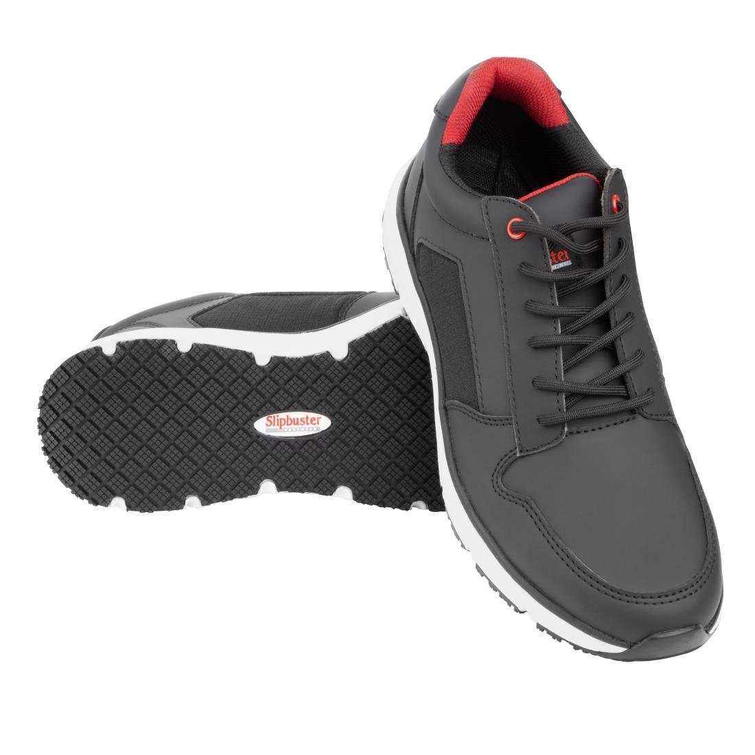 BA179-43 Slipbuster Microfibre Trainer Super Comfort Sole Black - Size 43