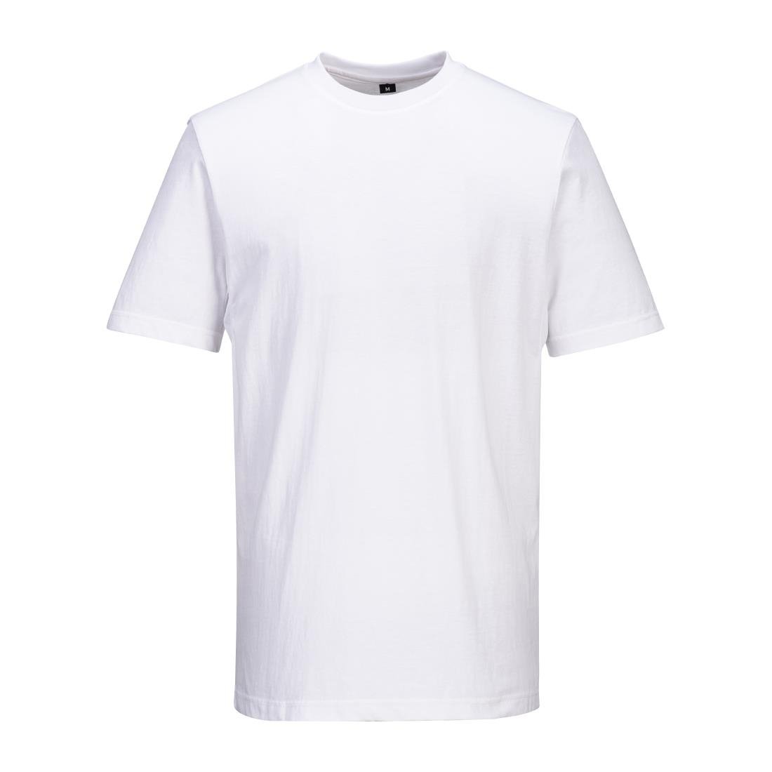 BA189-XXL Portwest Chef T-Shirt Mesh White Size XXL