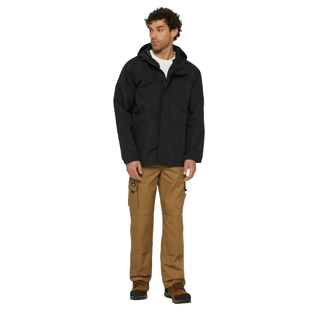 BA191-L - Dickies Waterproof Rain Jacket Black Size L