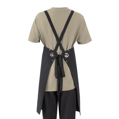 BA204 Southside Cotton Canvas Bib Apron Black