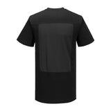 BA210-S Portwest Black Chef Cotton Mesh Air T-Shirt - Size S