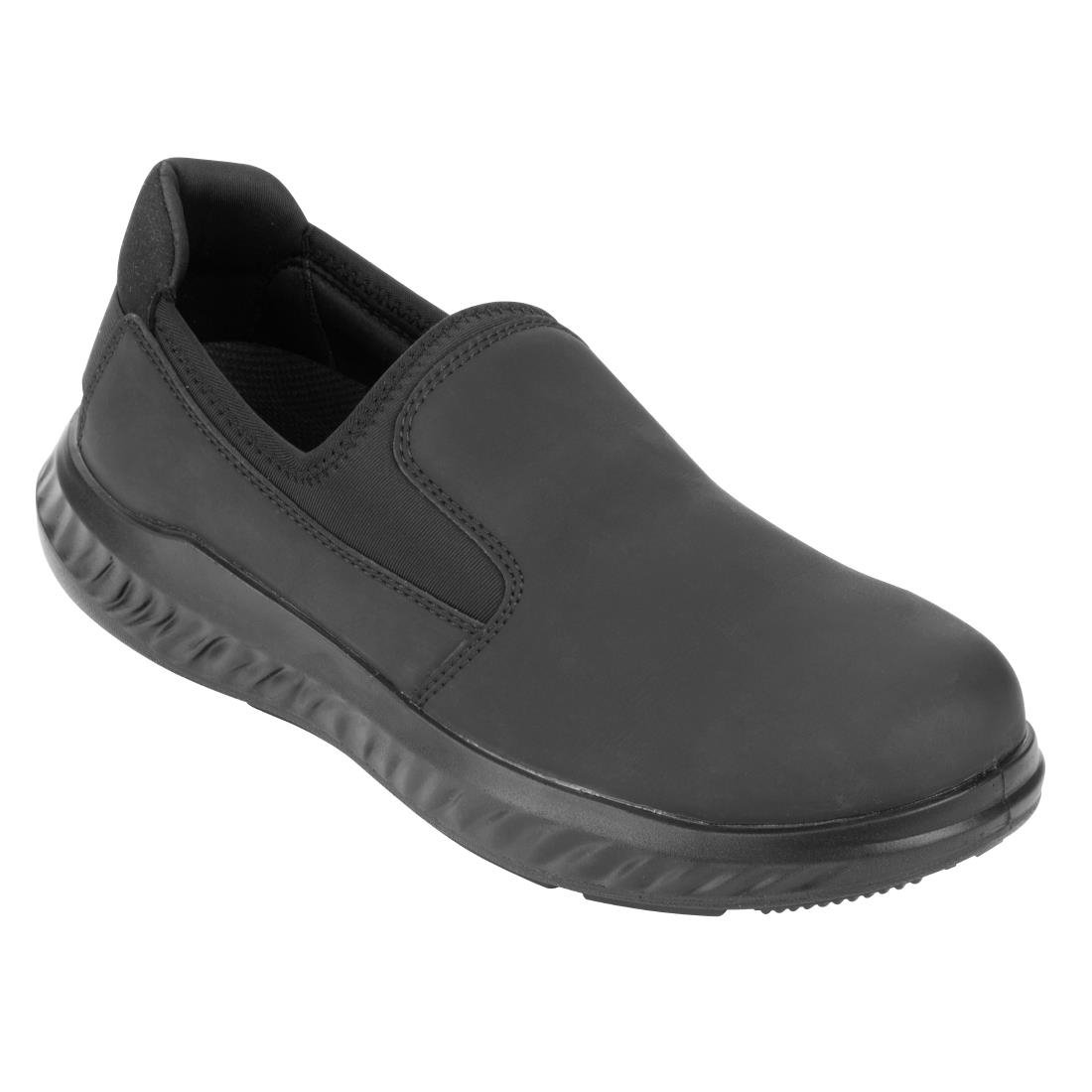BA211-42 Slipbuster Steel Toe Slip On Shoes Black Size 42