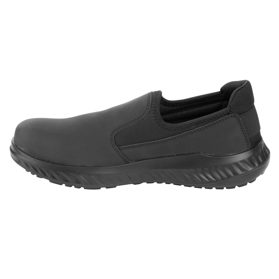 BA211-44 Slipbuster Steel Toe Slip On Shoes Black Size 44