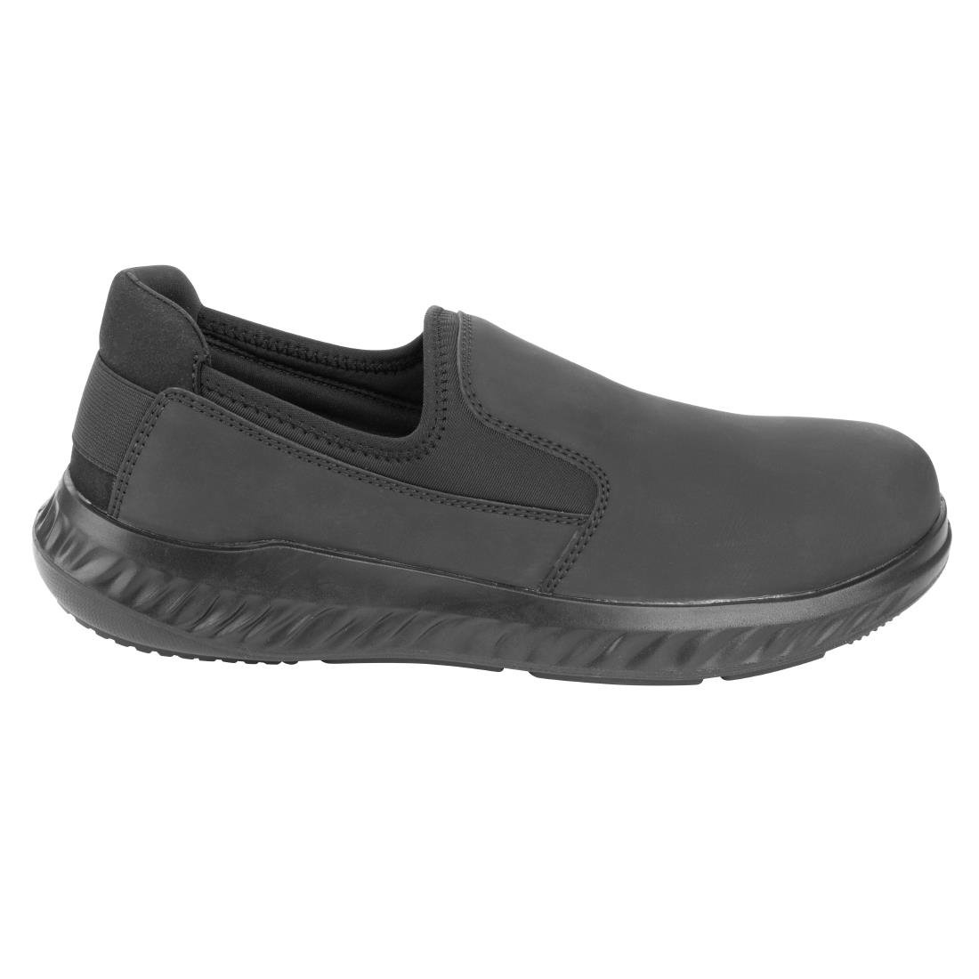 BA211-42 Slipbuster Steel Toe Slip On Shoes Black Size 42