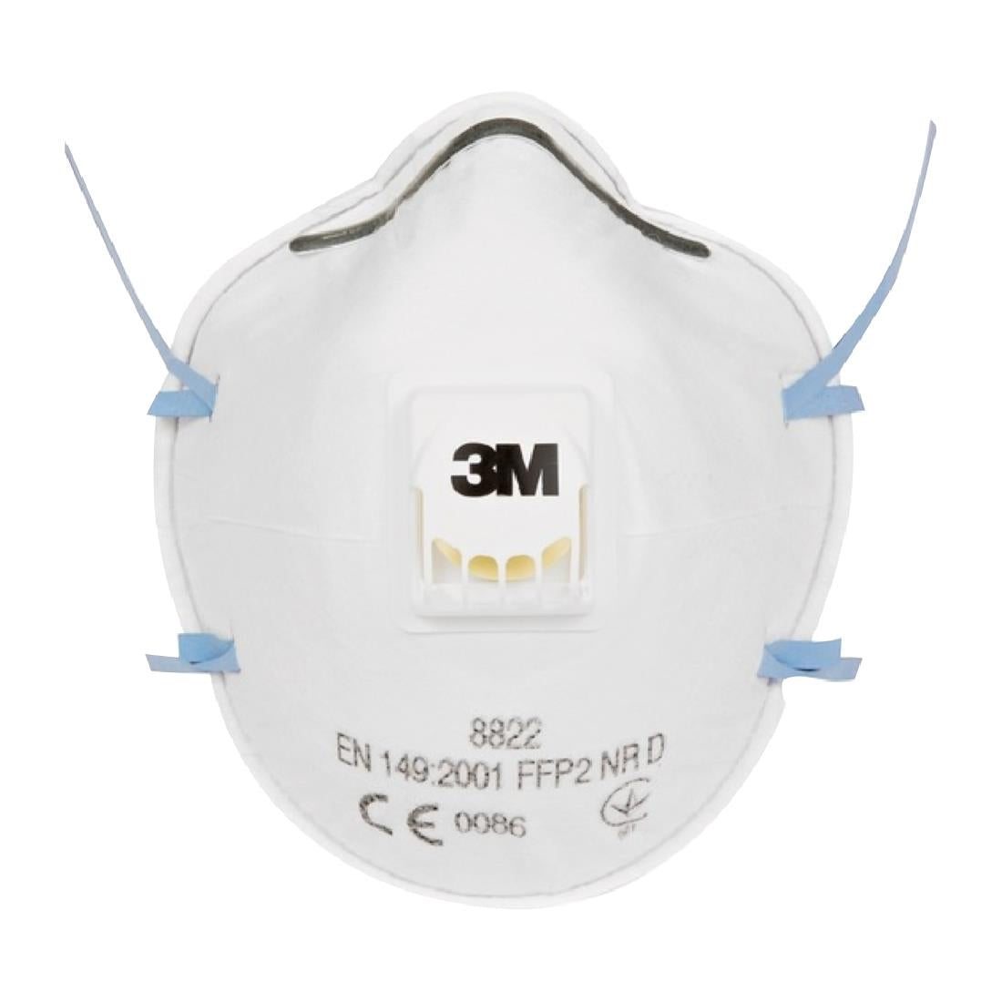 3M Valved Dust & Mist Mask 8822 FFP2S (10 Pack)