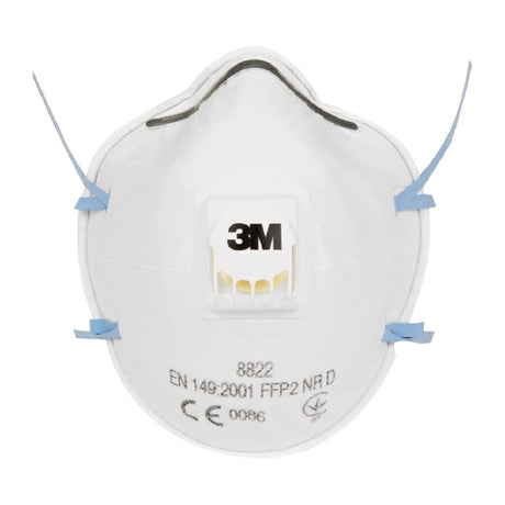3M Valved Dust & Mist Mask 8822 FFP2S (10 Pack)