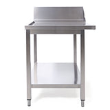 Sammic Side table with splash back MP-700I left (700 x 750 x 850 mm)