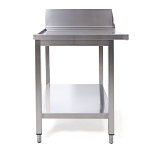 Sammic Side table with splash back MP-700I left (700 x 750 x 850 mm)