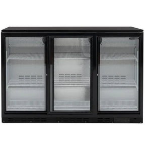 Blizzard Triple Sliding Glass Door Bottle Cooler BAR3SL 338x275ml bottles - JD Catering Equipment Solutions Ltd