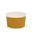 Paper PLA Lined Ice Cream BioCup - 150ml/5oz - 1000/ctn - printed kraft-look - BioPak commercial catering consumable