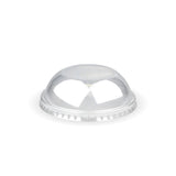 PET Domed Ice Cream BioCup Lid - 90ml/3oz - 1000/ctn - - BioPak commercial catering consumable
